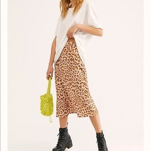 Free People | Normani Bias Printed Skirt